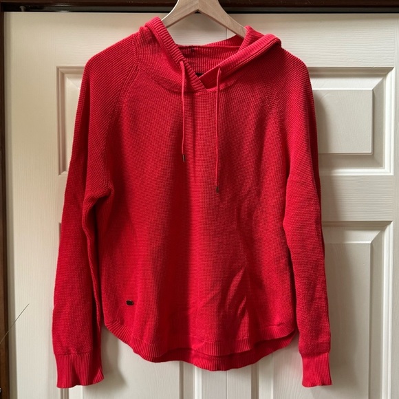 Lauren Ralph Lauren Black Label Hooded Waffle Knit Sweater - Picture 2 of 13